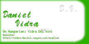 daniel vidra business card